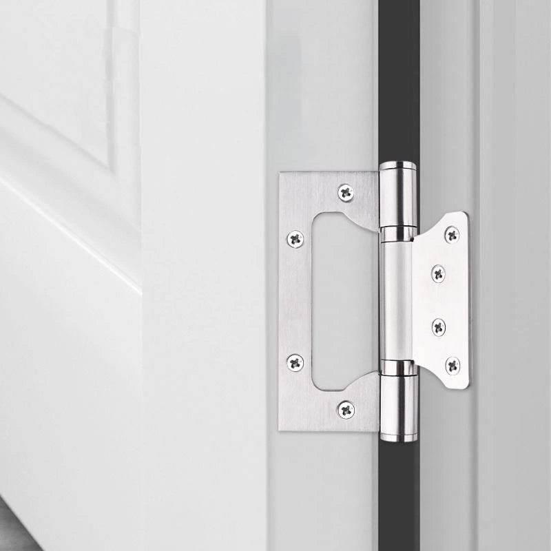 Bigwe 6 Pack Non-Mortise Door Hinges  4 x 3 inch Stainless Steel Door Hinge  Easy to Install with Mounting Screws Silver - Image 1